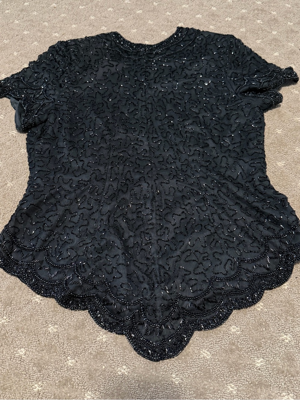 1980’s Beaded Blouse - Picture 4 of 5